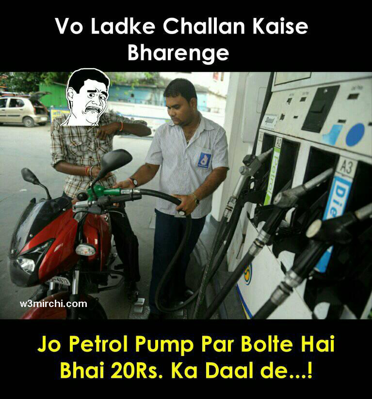 Challan Joke in Hindi